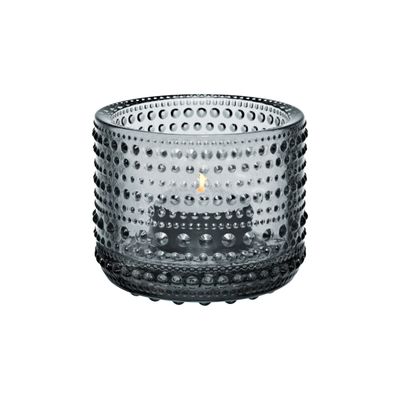 Kastehelmi tealight candleholder 64mm grey