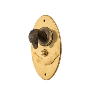 Fauna Duck - brass doorbell