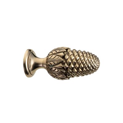 Flora Larice - brass curtain rod finials