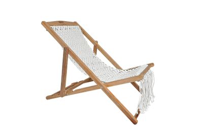 Adjustable deckchair - Macramè
