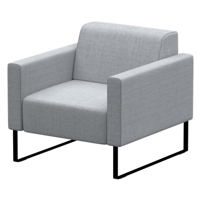 Tetris Armchair W.80cm with arms W.10cm