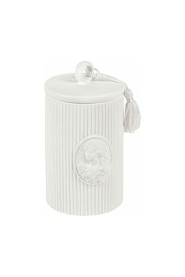 Canister with Tassels - small