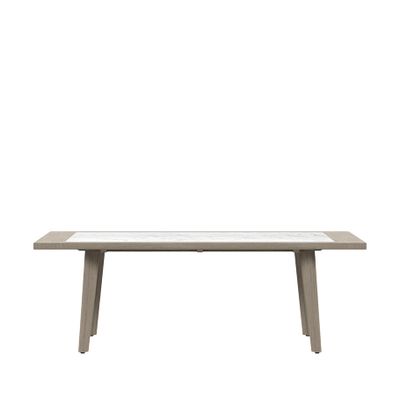 ARES STONE TOP DINING TABLE RECTANGLE 220