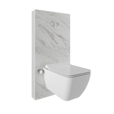 Trono Wall Front Cistern Kalesinterflex Wall Hung WC Pallisandro 2.5/4L