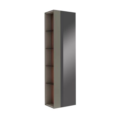 Zero 2.0 Tall Cabinet Anthracite/Walnut 50 Cm