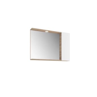 Trevi White Oak With Half Cabinet Mirror 100 Cm
