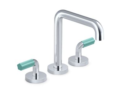 One Deck-mount bath faucet, FP5 handles