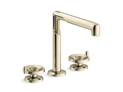 Vice Deck-mount Bath Faucet, Wheel Handle