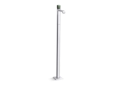 Bezel Floormount Single Control Sink Faucet, Guatemala Stone Handle