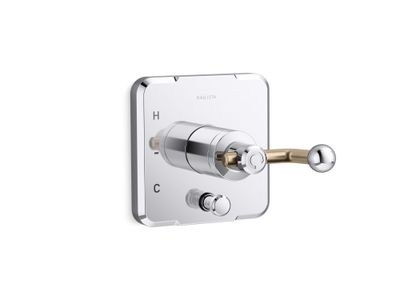 Vice Single Control trim with diverter, crank handle
