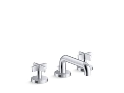 One Sink Faucet, Low Spout with Lift Rod, Cross Handles