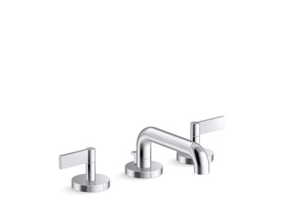 One Sink Faucet, Low Spout with Lift Rod, Lever Handles