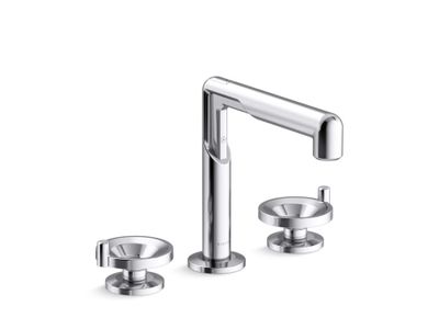 Vice Widespread Sink Faucet, Wheel Handles