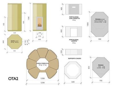 KARNIAFIRE - OTA2 in pietra ollare spazzolata