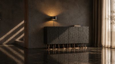 ALLANA K1026 - Ebony sideboard with doors _ KARPA