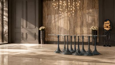 AMAZONIA K2008A - Round fiberglass table _ KARPA