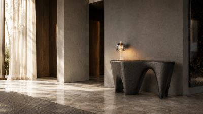 ODYSSEY K4010 - Marble and resin console table _ KARPA