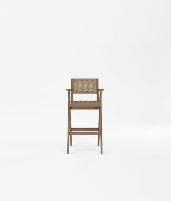 Bar Stool w Natural Rattan
