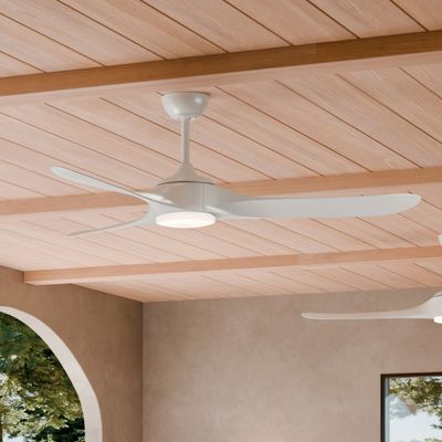 Mylo Ceiling Fan 60" 3 Blades Selectable CCT Size:13.5" H x 60" DIA Model:310560CPZMWH