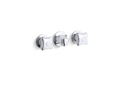 KOHLER | K-8046-2N | Triton 0.5 gpm shelf-back commercial bathroom sink faucet with grid drain and standard handles