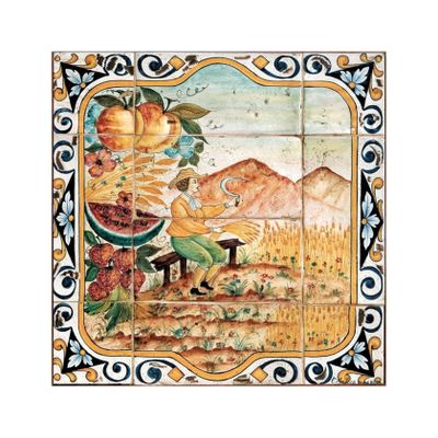 Panel / ceramic tiles - decor Four Seasons- Summer