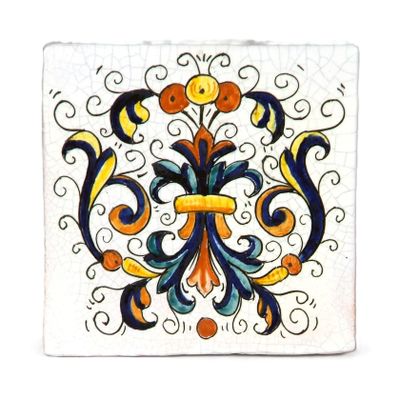 Hand made ceramic tiles - set of 3 pcs - old cotto - PT/20C