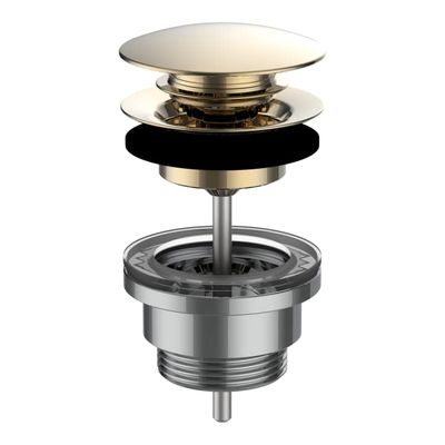 Pop-up waste, "Automatic Clic", 63 mm x G1 1/4", PVD gold