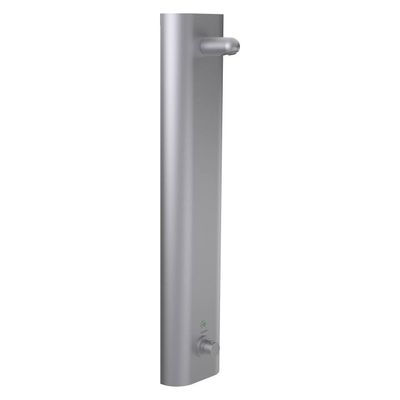 TOUCHBOARD - Surface-mounted shower panel with thermostatic mixer, stainless steel