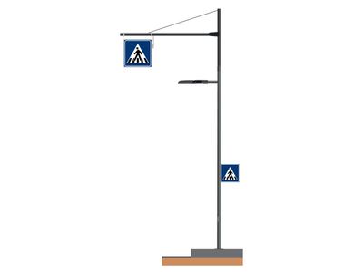 Attraversamento pedonale luminoso Strallo | Lazzari Srl