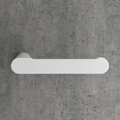 Luxe Matte White Toilet Roll Holder