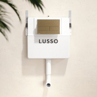Senza Concealed Dual Flush Cistern with Square Flush Plate