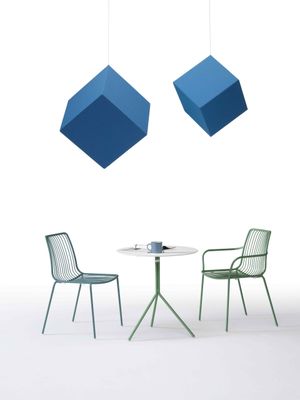 Cube acoustique suspendu au plafond Pausa