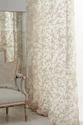 Curtain Dune Merveille Marmorino ricamo allover