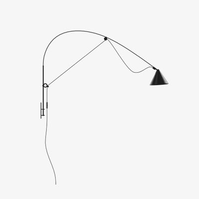 La lámpara de pared AYNO en la tienda oficial de Midgard. Orientable, alcance flexible (hasta 130 cm), LED regulable, compatible con dispositivos semiinteligentes, sostenible.