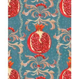 MELAGRANATA Stone Blue Wallpaper
