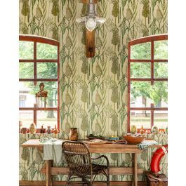 RIVERSIDE FLORA Taupe Wallpaper