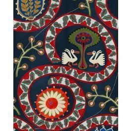 TWO STORKS Anthracite Wallpaper