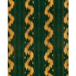 VINTAGE IKAT Topiary Green Wallpaper