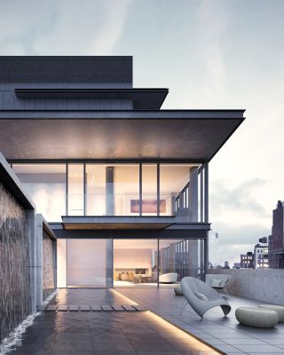 152 Elizabeth: cucine Minimal nel progetto di Tadao Ando
