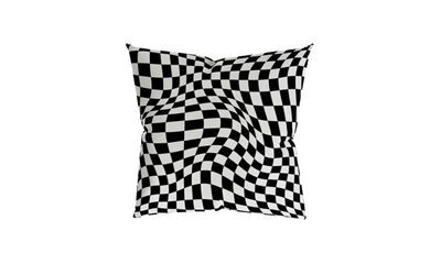 Trama Cushion Black/White Checkered