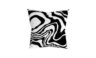 Trama Cushion Black/White Curves