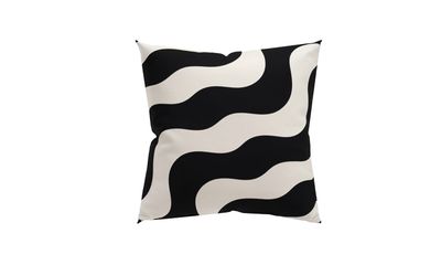 Trama Cushion Black/White Waves