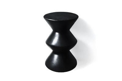 Vibrante SideTable/Stool Solid Dark Wenge Wood