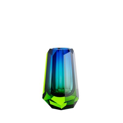 Aura váza 21 cm – křišťál inspirovaný polární září