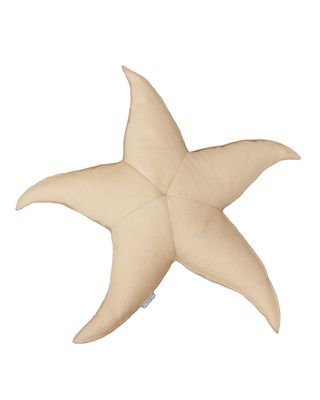 Pouf XL flottant étoile de mer - Beige ou blanc raphia