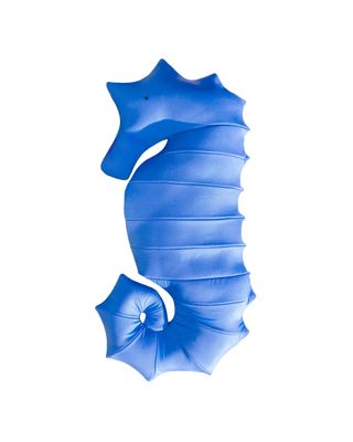 Pouf XL flottant hippocampe - Bleu