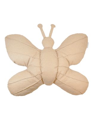 Pouf XL flottant papillon - Beige raphia