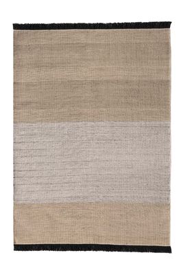 Alfombra Tres Outdoor Stripes Negro