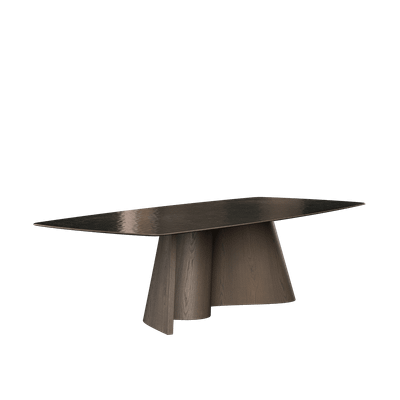 Cortina Dining Table, Oak and Glass — NORD ARIN