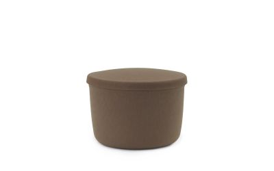 Hide Storage Pouf Small Grey